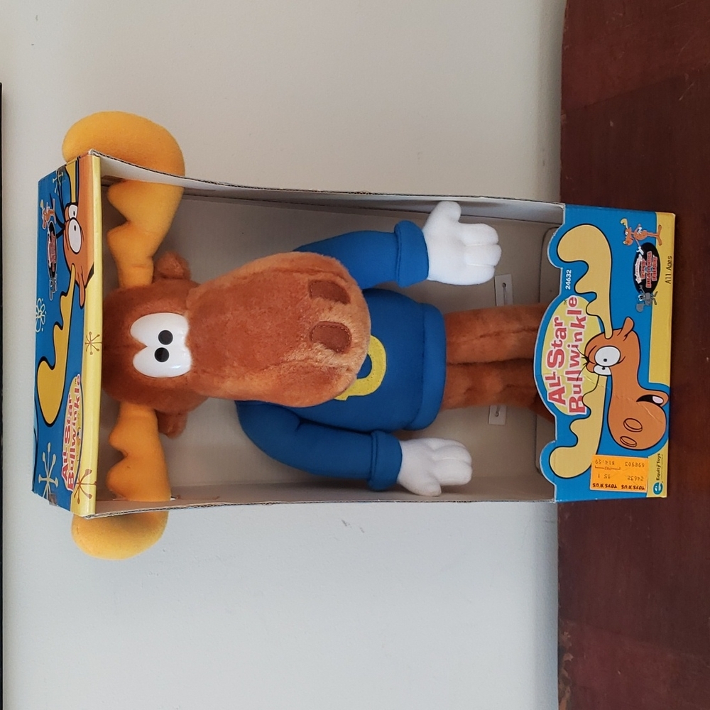 NWT 1998 All Star Bullwinkle Vintage Toy Rocky and Bullwinkle Show
